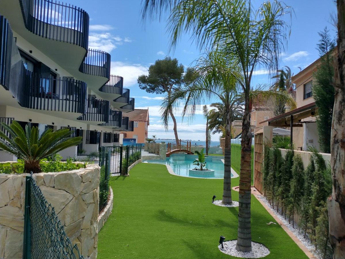 Modern Nieuwbouwappartement Aan Het Strand Van De Mar Menor In Santiago De La Ribera Ло-Паган Экстерьер фото
